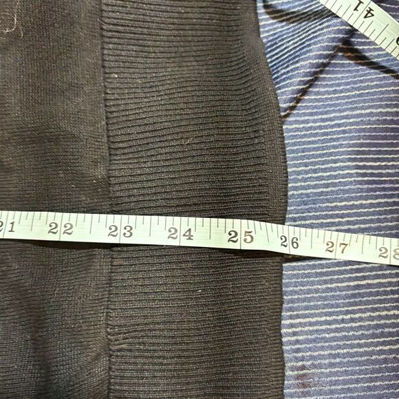 Time & True Womens XL Sweater Black Leopard Heart Graphic Knit Boho Casual Chic - Picture 6 of 7